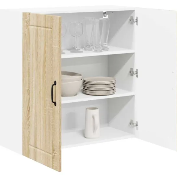 vidaXL Skåp>Köksskåp Sonoma-ek 80 x 31 x 80 cm Konstruerat trä