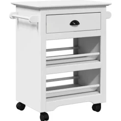 vidaXL Köksö>Köksvagn BODO vit 67,5x45x80 cm