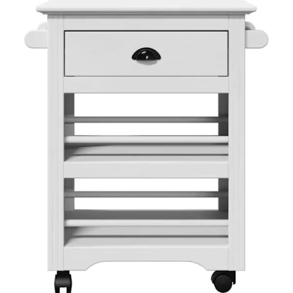 vidaXL Köksö>Köksvagn BODO vit 67,5x45x80 cm