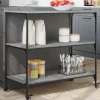 vidaXL Köksö>Köksvagn grå sonoma 102x50x95 cm konstruerat trä