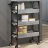 vidaXL Köksö>Köksvagn grå sonoma 53x20x76 cm konstruerat trä