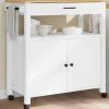 vidaXL Köksö>Köksvagn MONZA 84x40x88,5 cm massivt furu