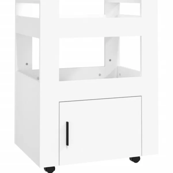 vidaXL Köksö>Köksvagn vit 60x45x80 cm konstruerat trä