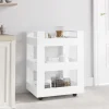 vidaXL Köksö>Köksvagn vit 60x45x80 cm konstruerat trä