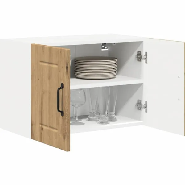 vidaXL Skåp>Kökväggsskåp 2 pcs Artisan Ek 60 x 31 x 40 cm Konstruerat trä