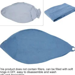 Sittpuffar>Klassisk Bönpåse Soffaöverdrag, Lat Lounger Bönpåse Förvaringsstol Överdrag utan Fyllning, Enfärgad Enkel Design 100*120CM