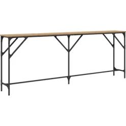 vidaXL Småbord>Konsolbord artisan ek 200 x 29 x 75 cm