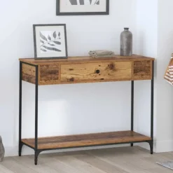 vidaXL Småbord>Konsolbord Gammalt trä 100 x 34.5 x 75 cm Konstruerat trä