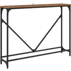 vidaXL Småbord>Konsolbord Gammalt trä 102 x 23 x 75 cm Konstruerat trä