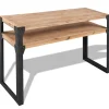 vidaXL Småbord>Konsolbord massivt akaciaträ 120x40x85 cm