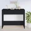 vidaXL Småbord>Konsolbord svart 90x36x75 cm konstruerat trä