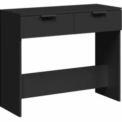 vidaXL Småbord>Konsolbord svart 90x36x75 cm konstruerat trä