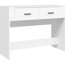 vidaXL Småbord>Konsolbord vit 100x39x75 cm konstruerat trä