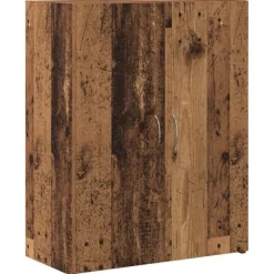 vidaXL Skåp>Kontorsskåp med dörr Svart Ek 70 x 32 x 77.5 cm Konstruerat trä