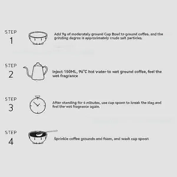 Soffbord>Koppningsskålar för kaffe 200 ml Stapelbara kaffekoppar för kaffeentusiaster Kaffebutik Kontor Minska värmeförlust