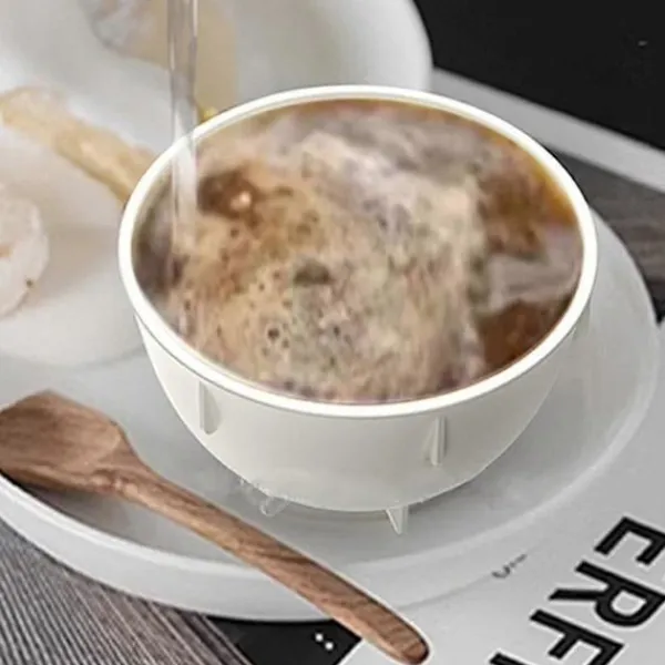 Soffbord>Koppningsskålar för kaffe 200 ml Stapelbara kaffekoppar för kaffeentusiaster Kaffebutik Kontor Minska värmeförlust
