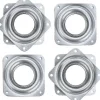 Balkongmöbler>Kraftiga 2-tums fyrkantiga Lazy Susan vridbordslager - 4-pack