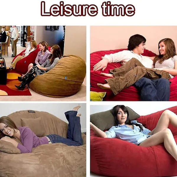 KOOLMEI Sittsäckar>Lazy Sofa Bean Bag Bean Bag Cover Stolkudde (endast cover , inga fyllmedel) 150*75CM