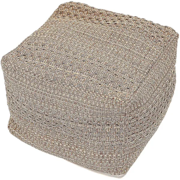 Sittpuffar>Lounge Kuddar Golv Fotpall Puffar Sittande Fyrkantig Puff Fotstöd Puff Bohemisk Ottoman Puff Fotpall 42X42X33CM