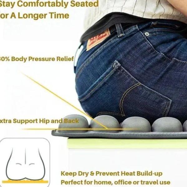 Stolar>Luftkudde Uppblåsbar Stol Air Seat Cushion Bil Bärbar Andningsbar