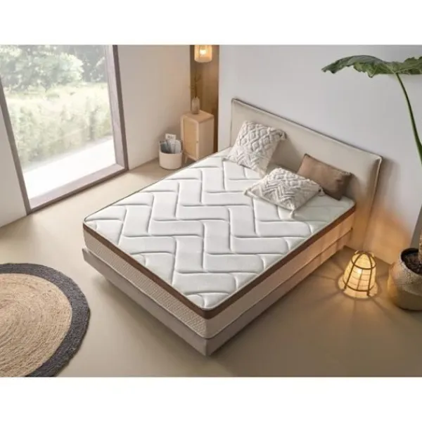 ECCOX Sängar>Madrass 135x190 cm Minnesskum tjocklek 25 cm +/-2 BIO CONFORT.