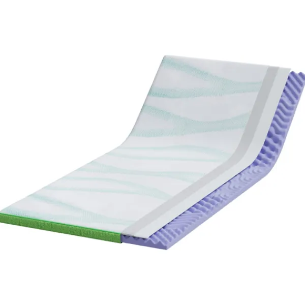 vidaXL Sängar>Madrasskydd Vit och grön 90 x 200 cm Jacquard tyg