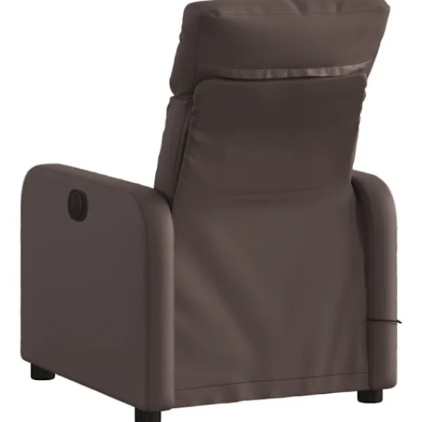 vidaXL Fåtöljer>Massagefåtölj brun konstläder