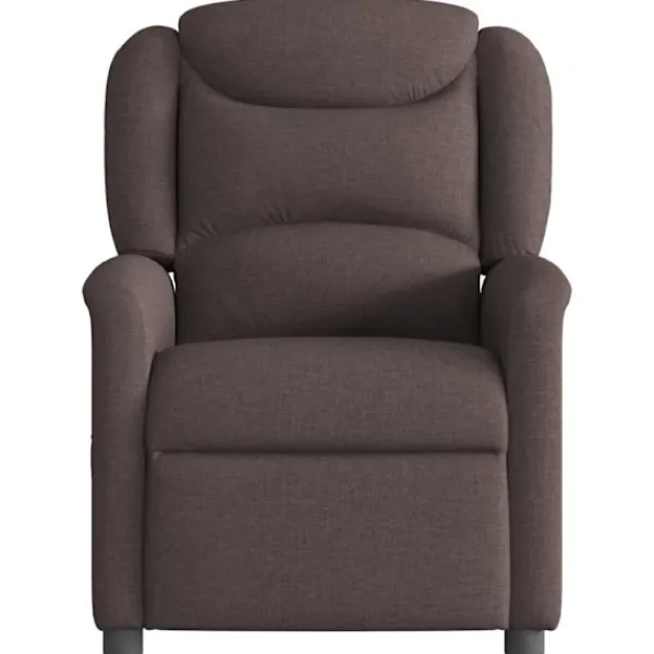 vidaXL Fåtöljer>Massagefåtölj mörkbrun tyg