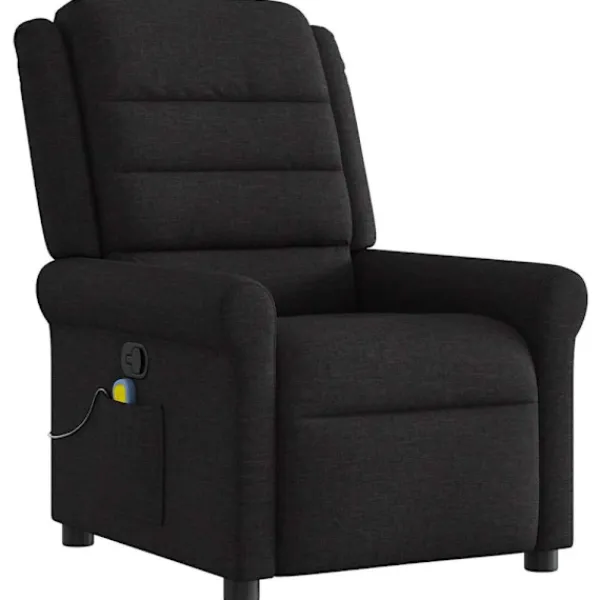 vidaXL Fåtöljer>Massagefåtölj svart tyg