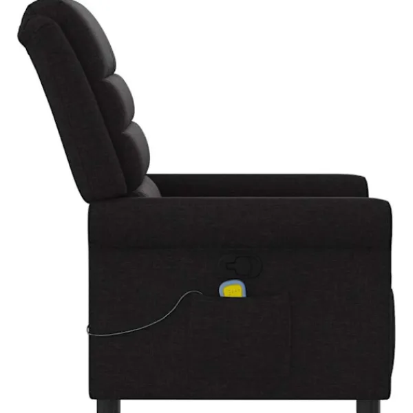 vidaXL Fåtöljer>Massagefåtölj svart tyg