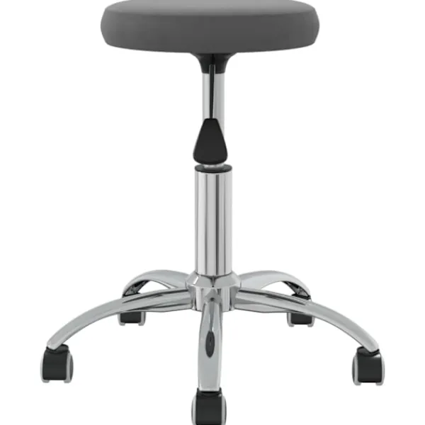 vidaXL Pallar>Massagepall mörkgrå sammet