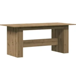 vidaXL Matbord>Matbord artisan ek 180x90x76 cm konstruerat trä