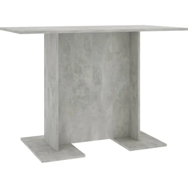 vidaXL Matgrupper>Matbord betonggrå 110x60x75 cm konstruerat trä