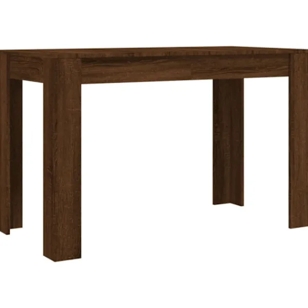 vidaXL Matgrupper>Matbord brun ek 120x60x76 cm konstruerat trä