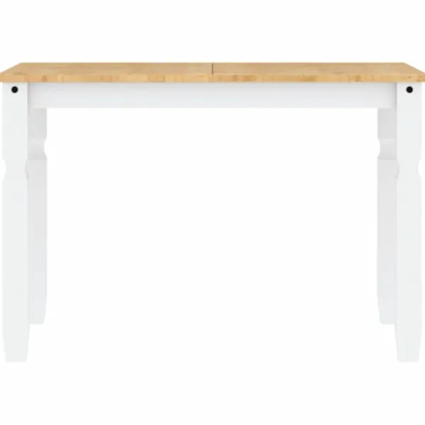 vidaXL Matbord>Matbord Corona vit 112x60x75 cm massiv furu