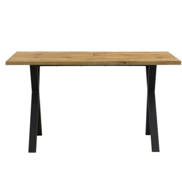 Matbord>Matbord, korsbensdesign, rektangulärt matbord, soffbord, modernt, enkelt matbord i järn, L140*B80*H76cm