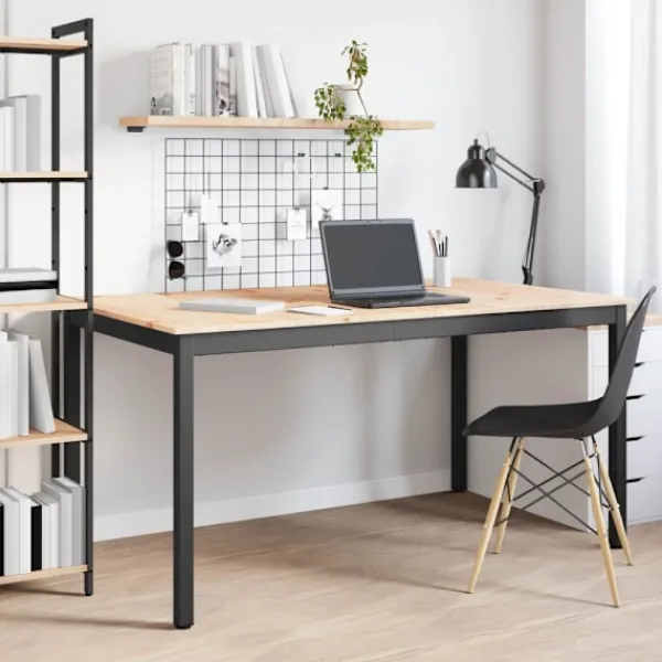 vidaXL Matgrupper>Matbord Naturfärg 150 x 90 x 75 cm Massiv furu