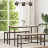 vidaXL Matgrupper>Matbord Naturfärg 110 x 55 x 75 cm Massiv furu