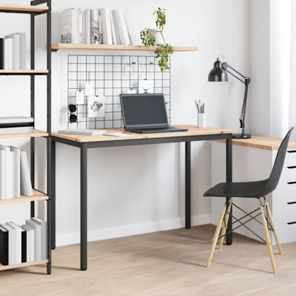 vidaXL Matgrupper>Matbord Naturfärg 110 x 55 x 75 cm Massiv furu