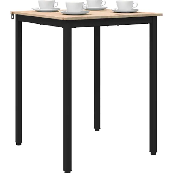 vidaXL Matgrupper>Matbord Naturfärg 60 x 60 x 75 cm Massiv furu