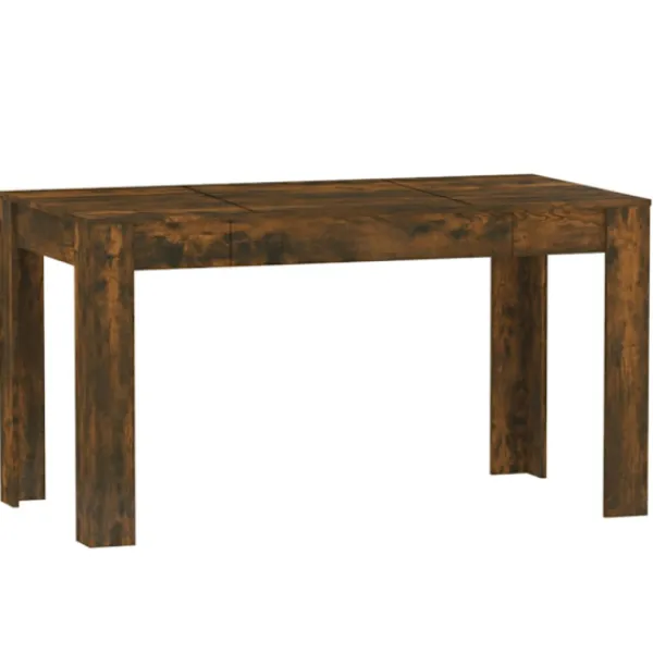 vidaXL Matgrupper>Matbord rökfärgad ek 140x74,5x76 cm konstruerat trä