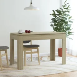 vidaXL Matbord>Matbord sonoma-ek 120x60x76 cm konstruerat trä