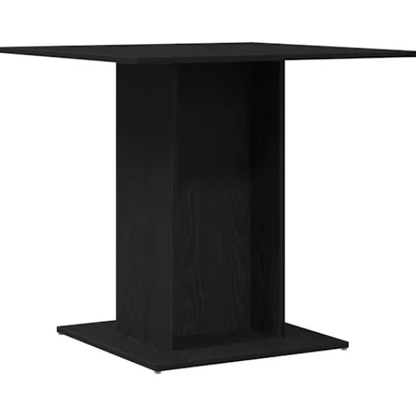 vidaXL Matbord>Matbord svart ek 80x80x75 cm konstruerat trä