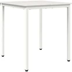 vidaXL Matgrupper>Matbord Vit 60 x 60 x 75 cm Massiv furu