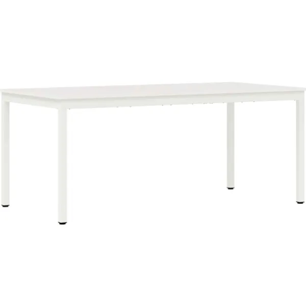 vidaXL Matgrupper>Matbord Vit 180 x 90 x 75 cm Massiv furu
