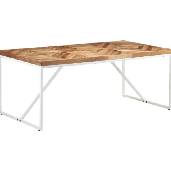vidaXL Matbord>Matbord 180x90x76 cm massivt akaciaträ och mangoträ