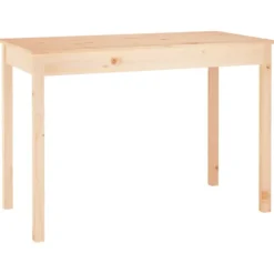 vidaXL Matgrupper>Matbord 110x55x75 cm massivt furuträ