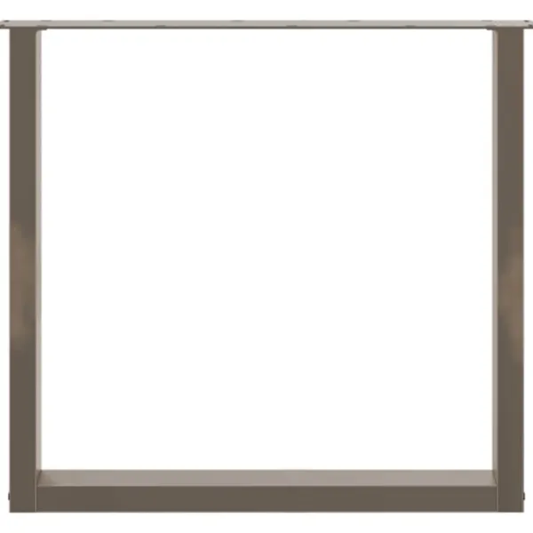 vidaXL Matbord>Matbordsben U-formade 2 st naturstål 80x(72-73) cm stål