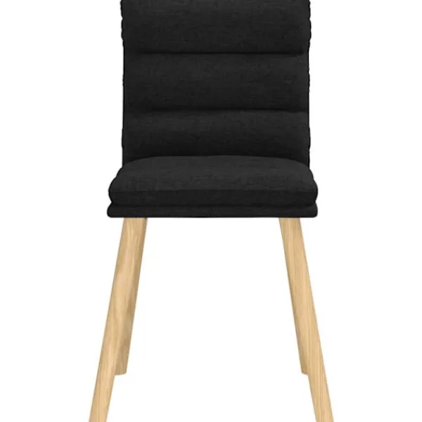 vidaXL Matgrupper>Matstolar 6 st svart tyg