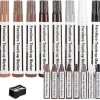 Stolar>Möbelreparationskit, träretuscheringspennor, laminatreparationssats, vaxpinnar för träreparation, möbelmarkörer för retuschering, set med 17 markörer och vaxpinnar | Fyndiq
